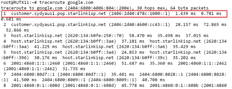 Networking RUTX11 traceroute testing google v1.png