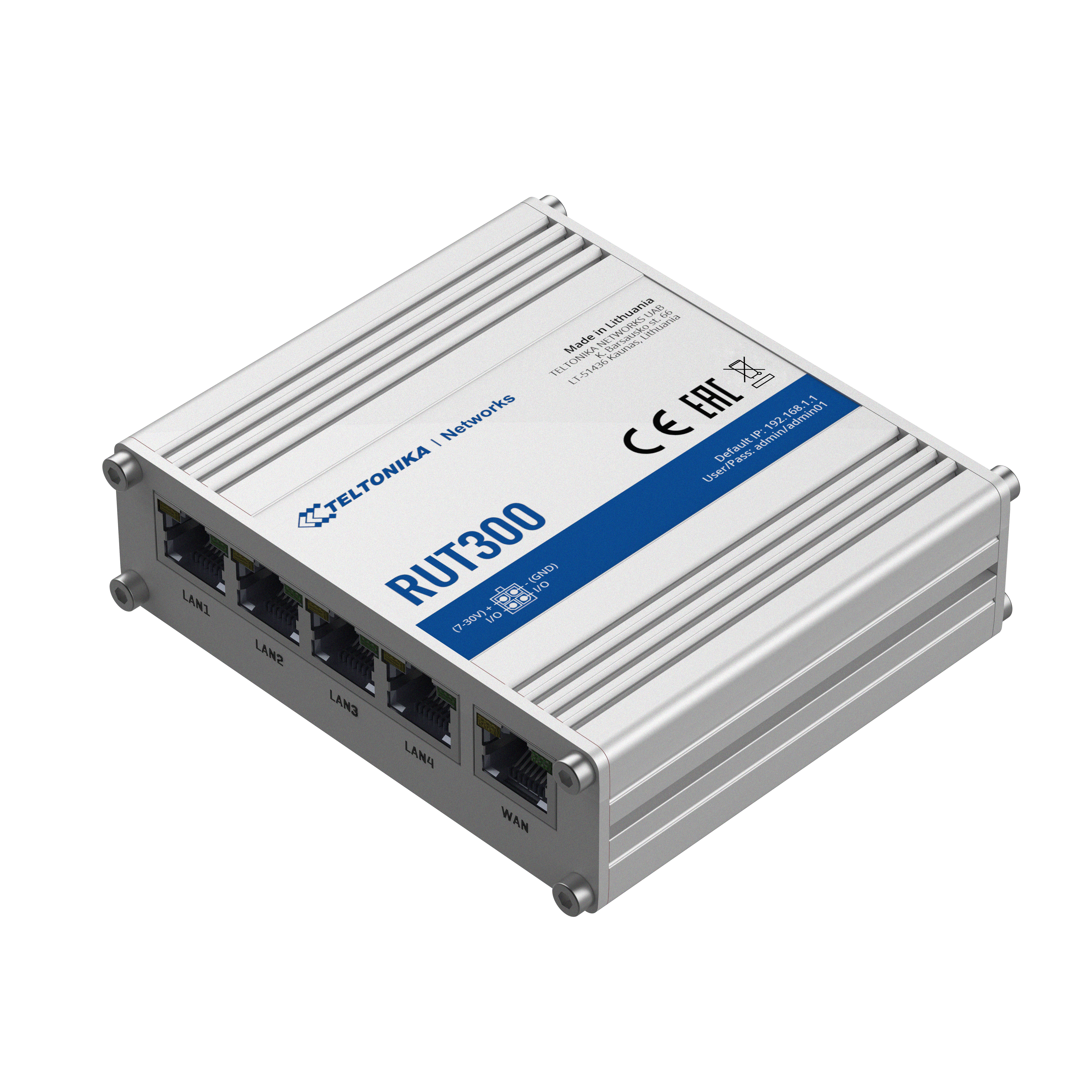 RUT300 - Industrial Cellular Router. 5 Ethernet ports