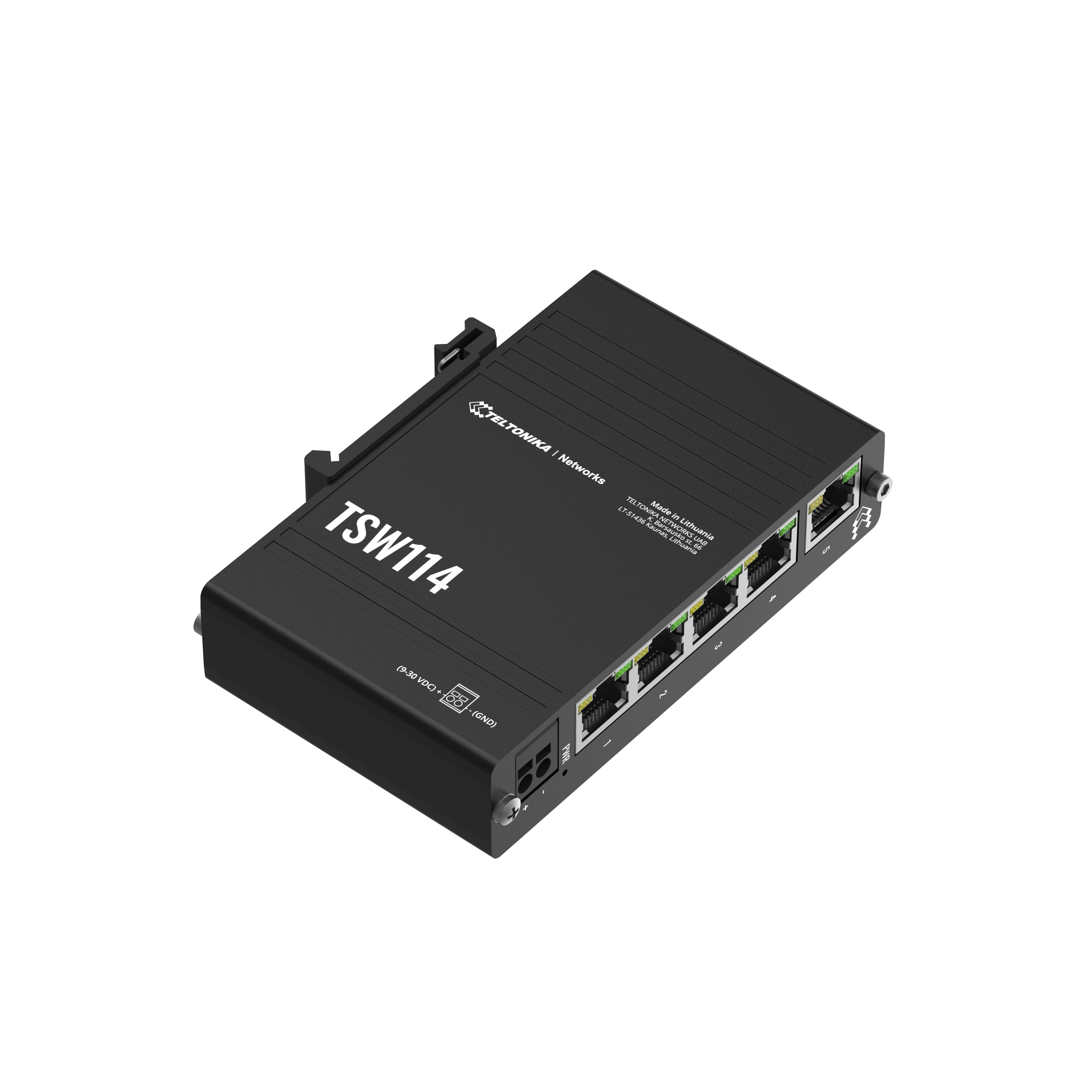 TSW114 - Teltonika Switches. 5 x Gigabit Ethernet ports