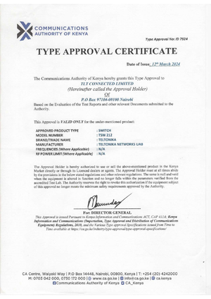 TSW212 Kenya Type Approval.png
