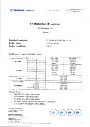 TCR100 UK DoC v1.0 Page1.png