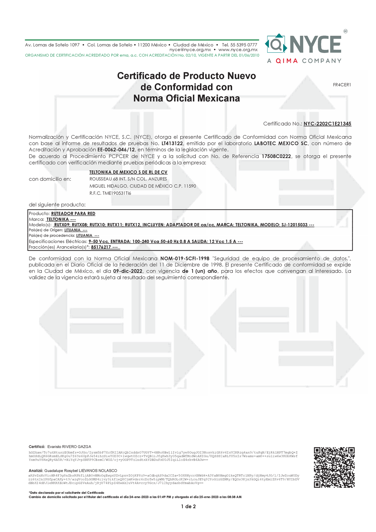 RUTX12 E-mark - Teltonika Networks Wiki