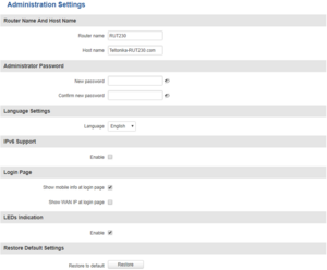 System administration administration settings rut230.PNG